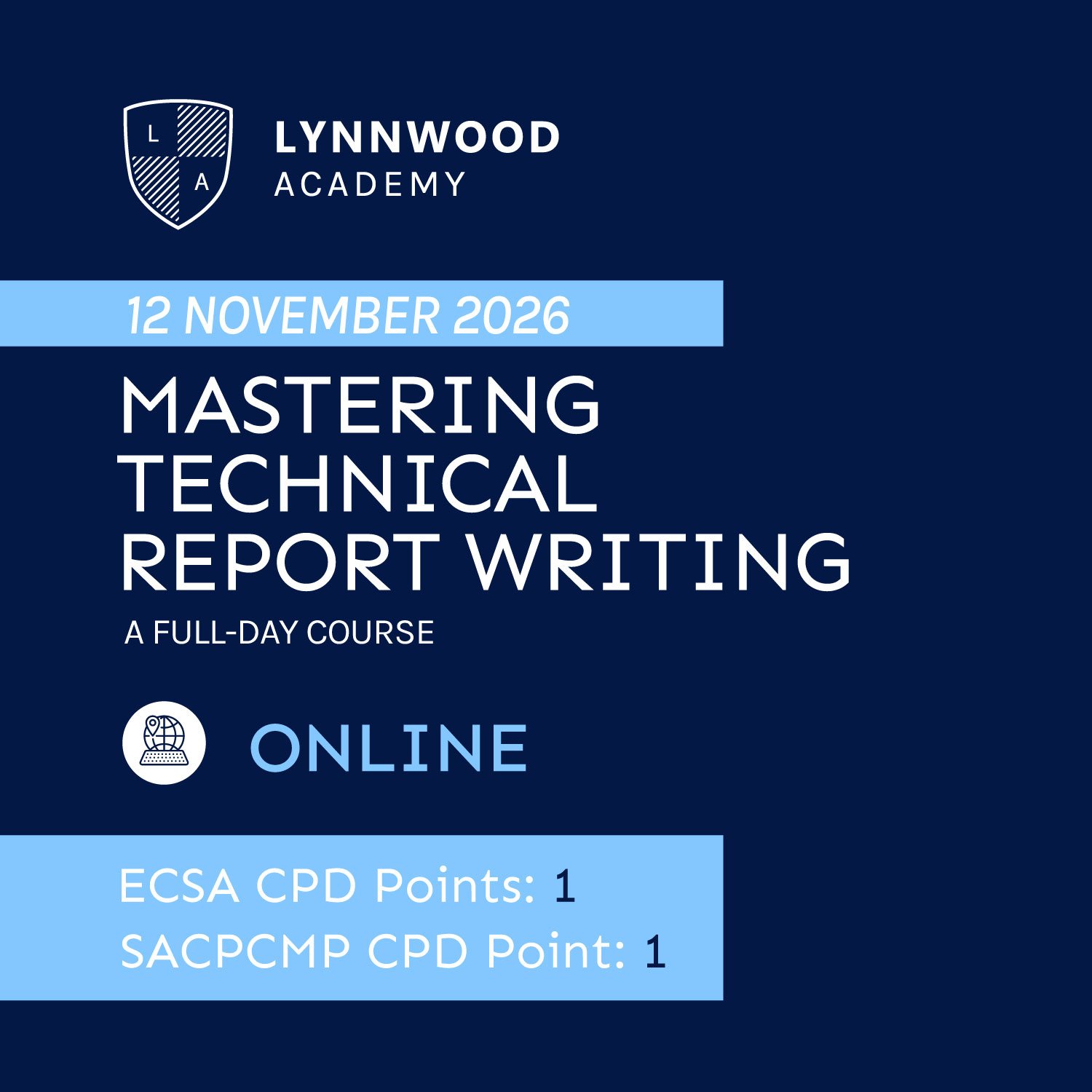 Mastering Technical Report Writing (12 November 2026)