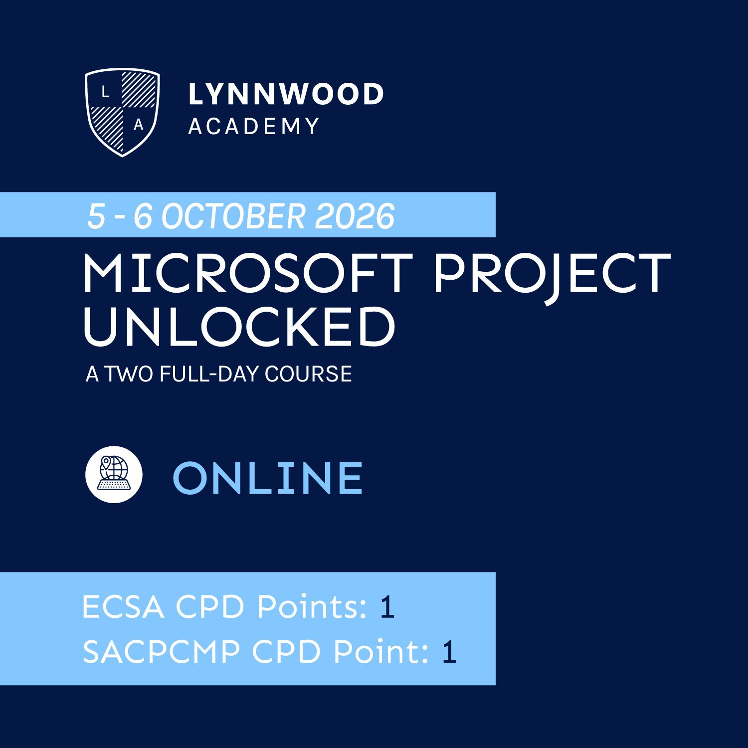 Microsoft Project Unlocked (5-6 October 2026)