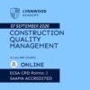 Construction Quality Management (13 SEPT 2026)