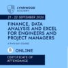 Finance, Data Analysis and Excel for Engineers and Project Managers (21 - 22 SEPT 2026)